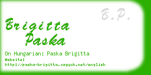 brigitta paska business card